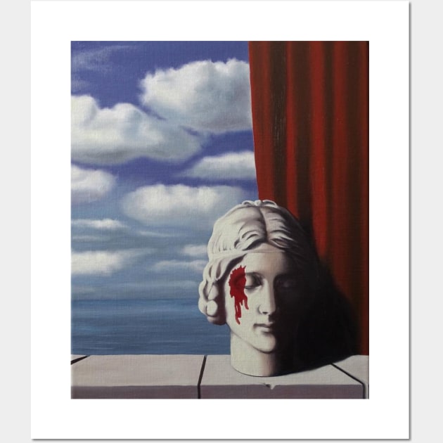 Rene Magritte Head and Bloods Wall Art by mgpeterson590